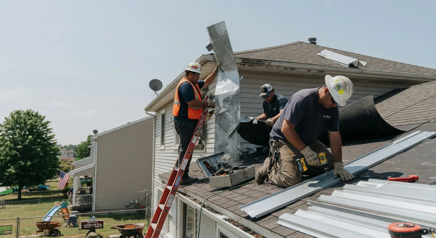Storm Damage Metal Roof Repair in Lake Park, IA